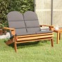 Banco de jardín Adirondack con cojines madera de acacia 126 cm de vidaXL, Bancos de jardín - Ref: Foro24-360040, Precio: 221,...