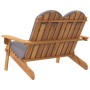 Banco de jardín Adirondack con cojines madera de acacia 126 cm de vidaXL, Bancos de jardín - Ref: Foro24-360040, Precio: 221,...