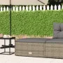 Taburete de jardín con cojín ratán sintético gris de vidaXL, Sofás modulares de exterior - Ref: Foro24-319602, Precio: 79,73 ...