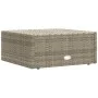 Taburete de jardín con cojín ratán sintético gris de vidaXL, Sofás modulares de exterior - Ref: Foro24-319602, Precio: 79,73 ...