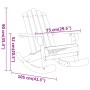 Silla mecedora Adirondack madera maciza acacia de vidaXL, Sillas de jardín - Ref: Foro24-360035, Precio: 131,68 €, Descuento: %
