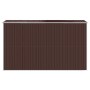 Cobertizo jardín acero galvanizado marrón oscuro 192x357x223 cm de vidaXL, Cobertizos - Ref: Foro24-3147462, Precio: 498,92 €...