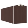 Cobertizo jardín acero galvanizado marrón oscuro 192x523x223 cm de vidaXL, Cobertizos - Ref: Foro24-3147464, Precio: 740,67 €...