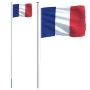 Mástil y bandera de Francia aluminio 6,23 m de vidaXL, Banderas y mangas de viento - Ref: Foro24-3147093, Precio: 73,64 €, De...