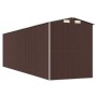 Cobertizo jardín acero galvanizado marrón oscuro 192x689x223 cm de vidaXL, Cobertizos - Ref: Foro24-3147466, Precio: 920,53 €...