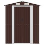 Cobertizo jardín acero galvanizado marrón oscuro 192x274x223 cm de vidaXL, Cobertizos - Ref: Foro24-3147461, Precio: 408,59 €...