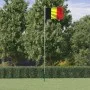 Mástil y bandera de Bélgica aluminio 6,23 m de vidaXL, Banderas y mangas de viento - Ref: Foro24-3147087, Precio: 72,16 €, De...