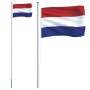 Mástil y bandera de Países Bajos aluminio 6,23 m de vidaXL, Banderas y mangas de viento - Ref: Foro24-3147086, Precio: 75,44 ...