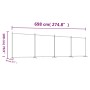 Biombo divisor de 4 paneles de tela gris antracita 698x180 cm de vidaXL, Divisores de ambientes - Ref: Foro24-350284, Precio:...