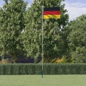 Mástil y bandera de Alemania aluminio 6,23 m de vidaXL, Banderas y mangas de viento - Ref: Foro24-3147090, Precio: 70,85 €, D...
