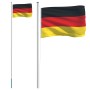 Mástil y bandera de Alemania aluminio 6,23 m de vidaXL, Banderas y mangas de viento - Ref: Foro24-3147090, Precio: 72,24 €, D...