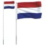 Mástil y bandera de Países Bajos aluminio 5,55 m de vidaXL, Banderas y mangas de viento - Ref: Foro24-3147116, Precio: 53,60 ...