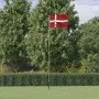 Mástil y bandera de Dinamarca aluminio 5,55 m de vidaXL, Banderas y mangas de viento - Ref: Foro24-3147119, Precio: 51,97 €, ...