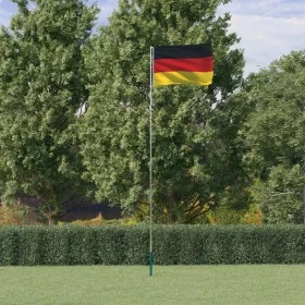Mástil y bandera de Alemania aluminio 5,55 m de vidaXL, Banderas y mangas de viento - Ref: Foro24-3147120, Precio: 51,21 €, D...