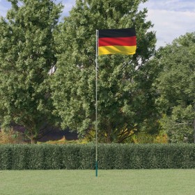 Mástil y bandera de Alemania aluminio 5,55 m de vidaXL, Banderas y mangas de viento - Ref: Foro24-3147120, Precio: 62,87 €, D...