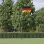 Mástil y bandera de Alemania aluminio 5,55 m de vidaXL, Banderas y mangas de viento - Ref: Foro24-3147120, Precio: 51,21 €, D...