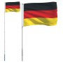 Mástil y bandera de Alemania aluminio 5,55 m de vidaXL, Banderas y mangas de viento - Ref: Foro24-3147120, Precio: 62,87 €, D...