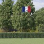 Mástil y bandera de Francia aluminio 5,55 m de vidaXL, Banderas y mangas de viento - Ref: Foro24-3147123, Precio: 64,03 €, De...