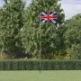 Mástil y bandera de Reino Unido aluminio 5,55 m de vidaXL, Banderas y mangas de viento - Ref: Foro24-3147140, Precio: 49,72 €...