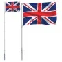 Mástil y bandera de Reino Unido aluminio 5,55 m de vidaXL, Banderas y mangas de viento - Ref: Foro24-3147140, Precio: 49,72 €...