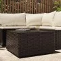 Mesa de centro jardín cuadrada ratán PE marrón 50x50x30 cm de vidaXL, Mesas de jardín - Ref: Foro24-319858, Precio: 57,44 €, ...