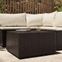 Mesa de centro jardín cuadrada ratán PE marrón 50x50x30 cm de vidaXL, Mesas de jardín - Ref: Foro24-319858, Precio: 59,60 €, ...