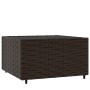 Mesa de centro jardín cuadrada ratán PE marrón 50x50x30 cm de vidaXL, Mesas de jardín - Ref: Foro24-319858, Precio: 59,60 €, ...