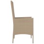 Sillas de jardín con cojines 2 unidades ratán sintético beige de vidaXL, Sillas de jardín - Ref: Foro24-319532, Precio: 157,7...