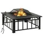 Brasero con atizador acero 79x79x46,5 cm de vidaXL, Chimeneas - Ref: Foro24-360061, Precio: 164,81 €, Descuento: %