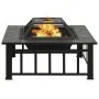 Brasero con atizador acero 79x79x46,5 cm de vidaXL, Chimeneas - Ref: Foro24-360061, Precio: 164,81 €, Descuento: %