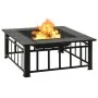 Brasero con atizador acero 79x79x46,5 cm de vidaXL, Chimeneas - Ref: Foro24-360061, Precio: 164,81 €, Descuento: %