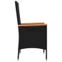 Sillas de jardín con cojines 2 unidades ratán sintético negro de vidaXL, Sillas de jardín - Ref: Foro24-319525, Precio: 159,7...