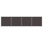 Biombo divisor de 4 paneles de tela marrón 698x180 cm de vidaXL, Divisores de ambientes - Ref: Foro24-350283, Precio: 65,86 €...