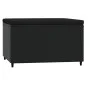 Reposapiés de jardín con cojín ratán sintético negro de vidaXL, Otomanas de exterior - Ref: Foro24-319788, Precio: 48,93 €, D...