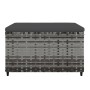 Reposapiés de jardín con cojines 2 uds ratán sintético gris de vidaXL, Otomanas de exterior - Ref: Foro24-319773, Precio: 67,...
