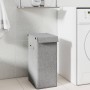 Cesto ropa sucia plegable lino sintético gris 26x34,5x59,5 cm de vidaXL, Cestas para ropa - Ref: Foro24-351039, Precio: 26,20...