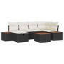 Conjunto de sofá de jardín 7 pcs Negro 55 x 62 x 69 cm en Sofás de exterior | Comprar online en Foru.es