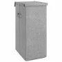 Cesto ropa sucia plegable lino sintético gris 26x34,5x59,5 cm de vidaXL, Cestas para ropa - Ref: Foro24-351039, Precio: 24,68...