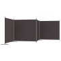 Biombo divisor de 4 paneles de tela marrón 698x180 cm de vidaXL, Divisores de ambientes - Ref: Foro24-350283, Precio: 65,86 €...
