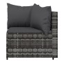 Set de muebles de jardín 4 pzas y cojines ratán sintético gris de vidaXL, Conjuntos de jardín - Ref: Foro24-319776, Precio: 3...