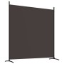 Biombo divisor de 4 paneles de tela marrón 698x180 cm de vidaXL, Divisores de ambientes - Ref: Foro24-350283, Precio: 65,86 €...