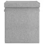 Cesto ropa sucia plegable lino sintético gris 51x34,5x59,5 cm de vidaXL, Cestas para ropa - Ref: Foro24-351040, Precio: 48,55...