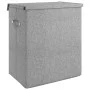 Cesto ropa sucia plegable lino sintético gris 51x34,5x59,5 cm de vidaXL, Cestas para ropa - Ref: Foro24-351040, Precio: 48,55...