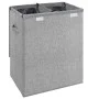 Cesto ropa sucia plegable lino sintético gris 51x34,5x59,5 cm de vidaXL, Cestas para ropa - Ref: Foro24-351040, Precio: 48,55...