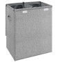 Cesto ropa sucia plegable lino sintético gris 51x34,5x59,5 cm de vidaXL, Cestas para ropa - Ref: Foro24-351040, Precio: 49,95...