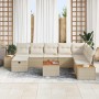 Conjunto de sofá de jardín 9 pcs Beige ratán sintético en Sofás de exterior | Comprar online en Foru.es
