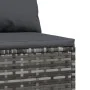 Central garden sofas with cushions 2 units gray synthetic rattan by vidaXL, Outdoor sofas - Ref: Foro24-319770, Price: 114,54...