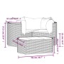 Set de muebles de jardín 4 pzas y cojines ratán sintético gris de vidaXL, Conjuntos de jardín - Ref: Foro24-319856, Precio: 3...
