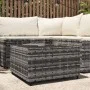 Mesa de centro jardín cuadrada ratán sintético gris 50x50x30 cm de vidaXL, Mesas de jardín - Ref: Foro24-319859, Precio: 56,1...