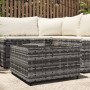 Mesa de centro jardín cuadrada ratán sintético gris 50x50x30 cm de vidaXL, Mesas de jardín - Ref: Foro24-319859, Precio: 59,6...